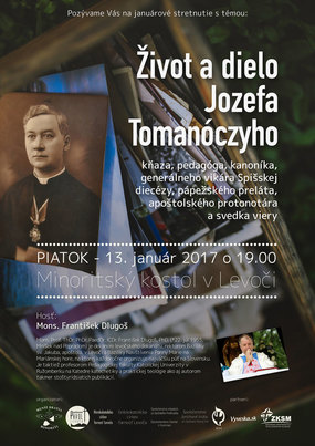 13.1.2017 - Život a dielo Jozefa Tomanóczyho